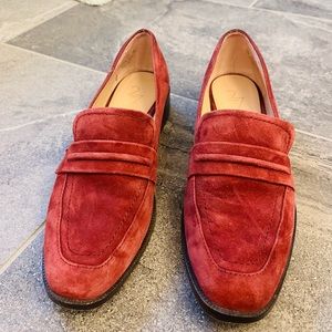 Suede loafers, size 7 1/2 narrow.